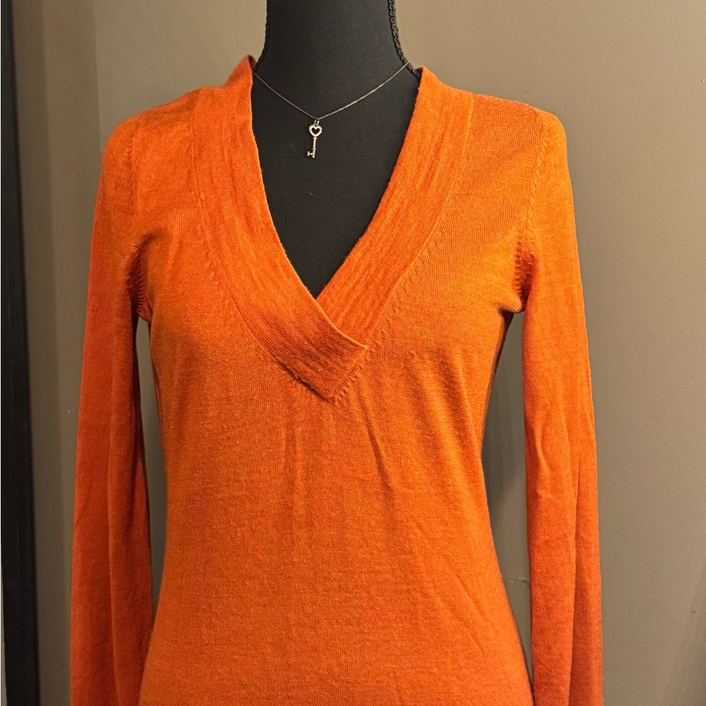 The Limited Vibrant Orange Knit Top